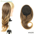 Aplique Rabo De Cavalo Cabelo Cordão Bio Fibra Resistente a Altas Temperaturas Cacheado Curto Ondulado 40cm 135g “BETHANIA”-MODA