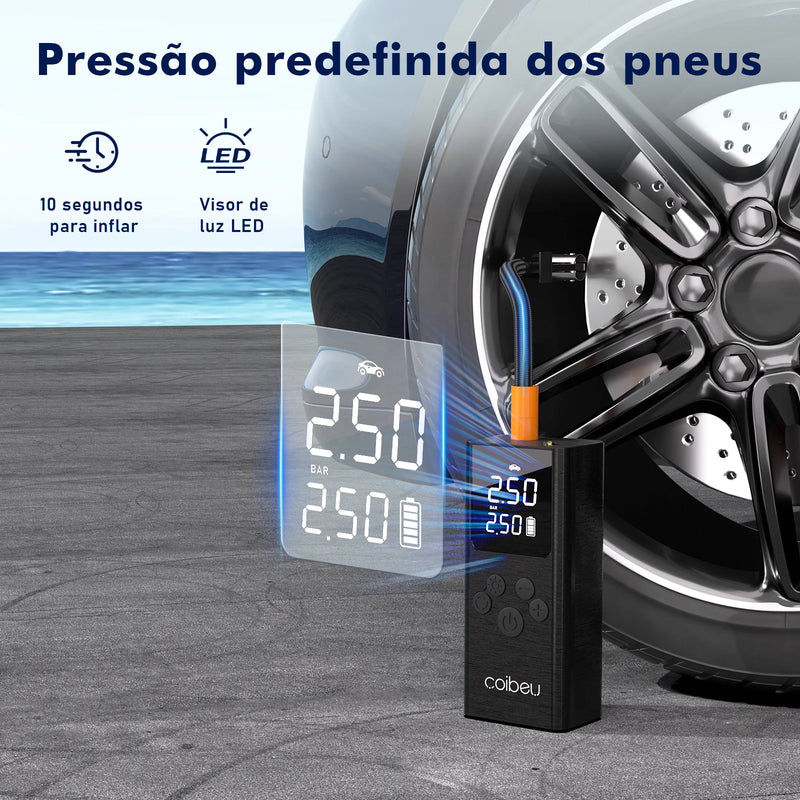 Compressor de ar portátil, Mini compressor de ar portátil, Compressor de ar, Bomba de enchimento de pneu de carro, Bomba de ar portátil