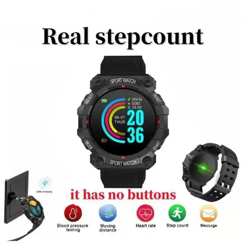 Relógio inteligente Real Stepcount Multifuncional Step Connected Smart Watch para homens e mulheres IP68 Adequado para IOS e Android