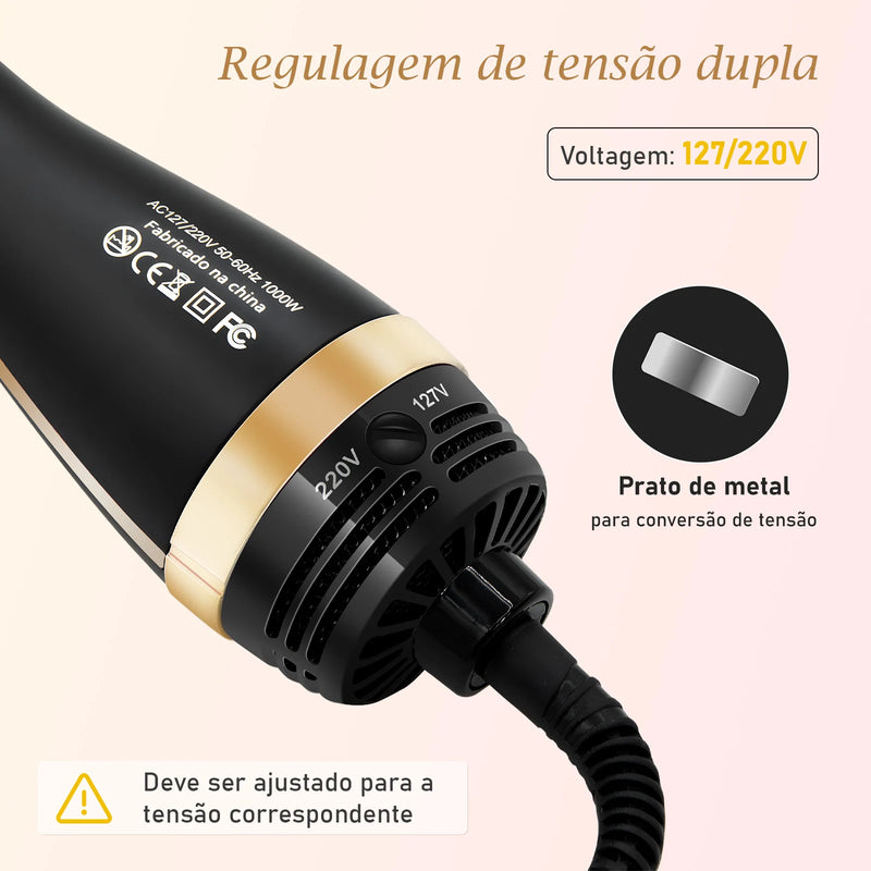 127/220V Hot Comb Secador Elétrico e Escova Alisadora Profissional Secador de Cabelo Secador de Cabelo