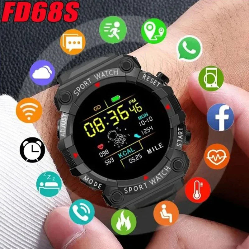 Relógio inteligente Real Stepcount Multifuncional Step Connected Smart Watch para homens e mulheres IP68 Adequado para IOS e Android