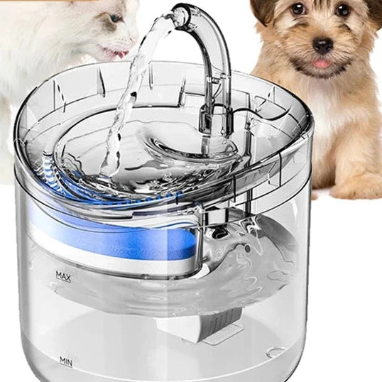 Newpet Fonte de água para gatos com bebedouro automático para animais de estimação para gatos e cães Dispensador de água Fonte de água automática